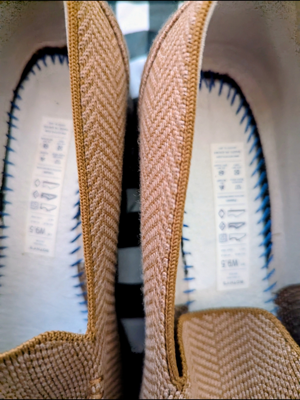 Rothy's Women’s Knit Slip-On Chunky Heel Loafers in Tobacco - Picture 4 of 5